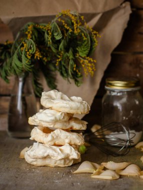 Pasta tatlısı. Yakın plan.