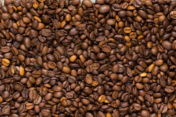 Felülnézet Pörkölt Kávébab — Stock Fotó