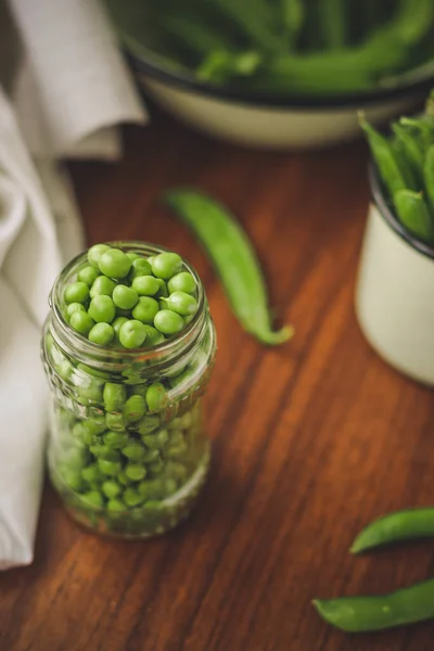 Groene Bonen Close — Stockfoto