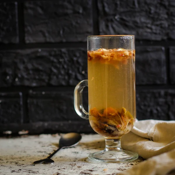 Čaj Sušeným Ovocem — Stock fotografie
