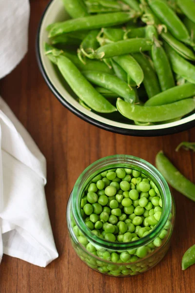 Groene Bonen Close — Stockfoto