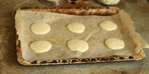 Cottage Cheese Cookies Preparation — Fotografia de Stock