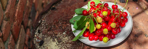 Cerca Cerezas Maduras — Foto de Stock