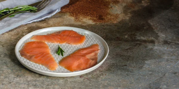 Salted Salmon Fish Slices — Φωτογραφία Αρχείου