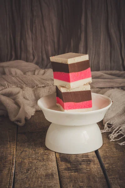 Homemade Colorful Chocolate Cake — Stock Photo, Image