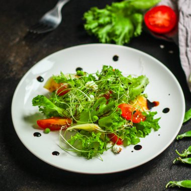 Taze sebzeli ve sebzeli salata 