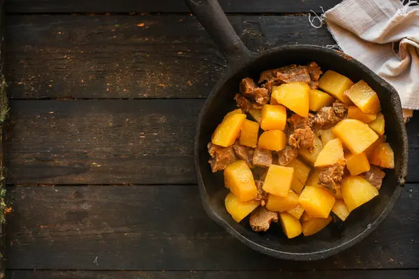 Patata Horno Con Carne —  Fotos de Stock