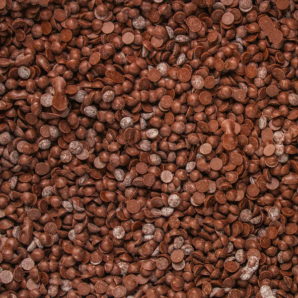 Top View Chokolade Dråber - Stock-foto