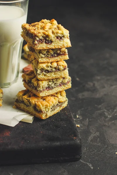 Homemade Cookies Chocolate Nuts — Stock Photo, Image