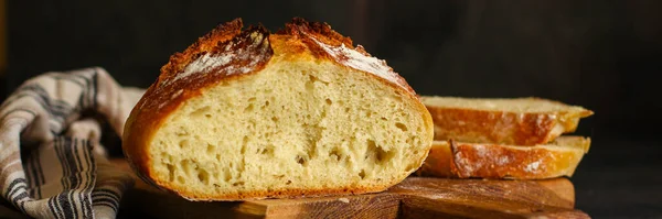 Close Freshly Baked Bread — Stock Photo, Image