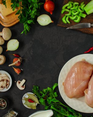 Sebzeli tavuk filetosu.