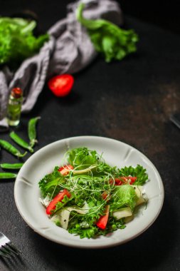 Taze sebzeli ve sebzeli salata 