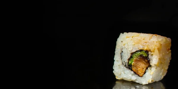 Asiatisk Mat Sushi Nära Håll — Stockfoto