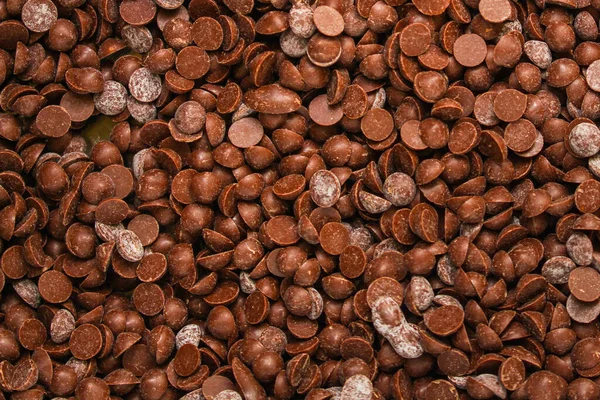 Vista Superior Gotas Chocolate — Foto de Stock