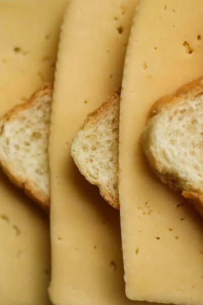 Sandwiches Cheese Slices — Stock Photo, Image