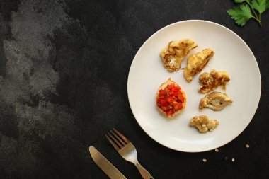 Izgara karnabahar manzarası