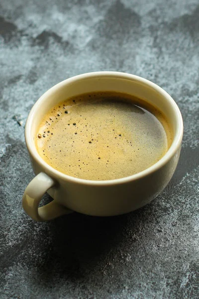 Tazza Caffè Sfondo Nero — Foto Stock