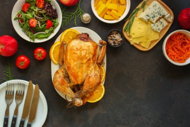 Aperatifli fırında tavuk.