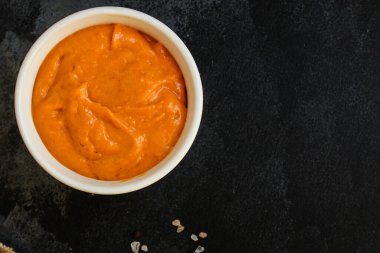 kabak ya da havuç çorbası (ilk yemek, lezzetli sebze vitamini) menü konsepti. Yemek geçmişi. Boşluğu kopyala 