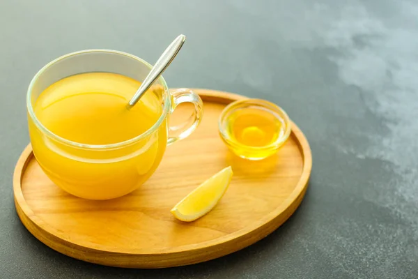 柠檬片蜂蜜茶 — 图库照片