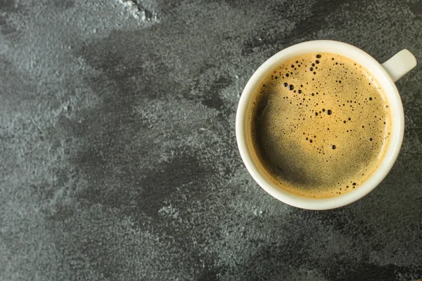 Tazza Caffè Sfondo Nero — Foto Stock