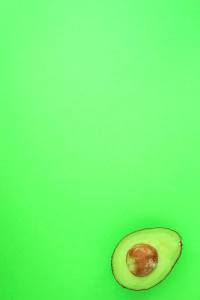 Avocado Half Top Uitzicht — Stockfoto