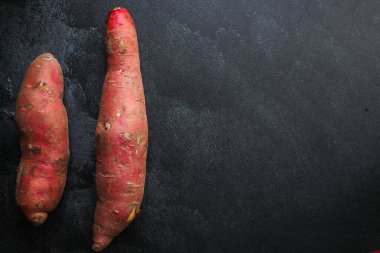 Tatlı patates arka planda