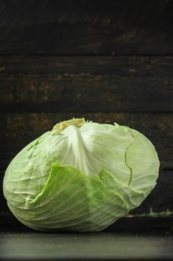 Yeşil lahana kafa. Yaklaş.