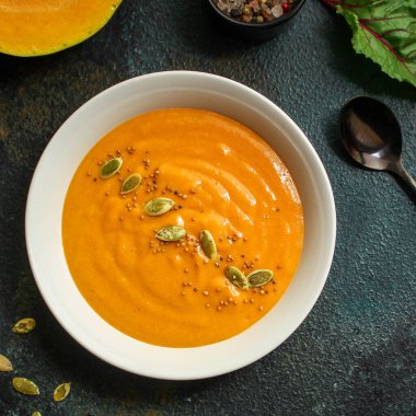 Balkabağı çorbası manzarası