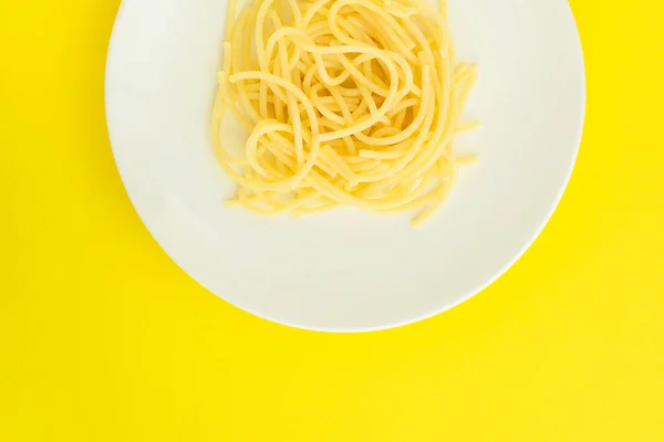 Vista Dall Alto Sulla Pasta Piatto — Foto Stock