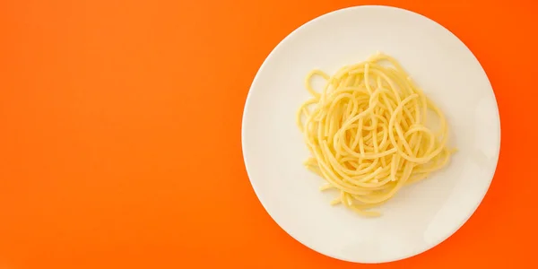 Draufsicht Auf Pasta Teller — Stockfoto