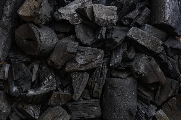 Black Coal Background Charcoal Woody Black Lot Wood — Stock Photo, Image