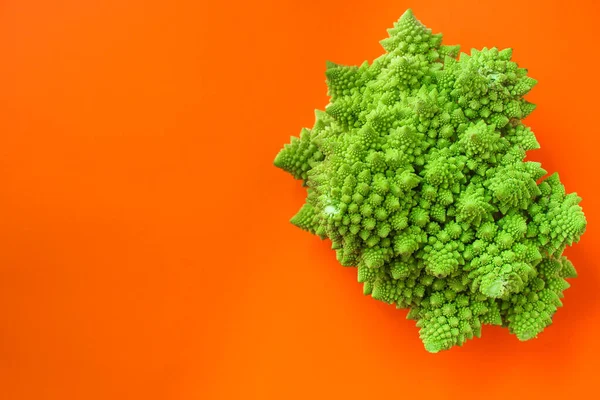 Verse Groene Biologische Broccoli Kleur Achtergrond — Stockfoto