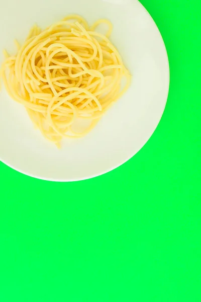 Draufsicht Auf Pasta Teller — Stockfoto