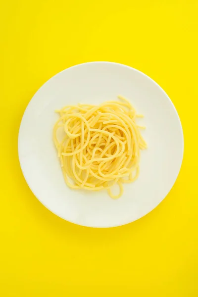 Draufsicht Auf Pasta Teller — Stockfoto