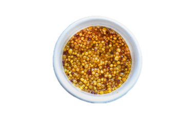 Beyaz kasede hardal manzarası