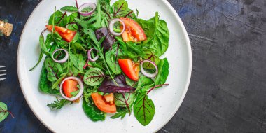 Sebze salatası üst görünümü