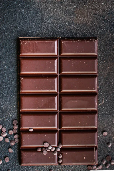 Chocolade Bar Stuk Close — Stockfoto