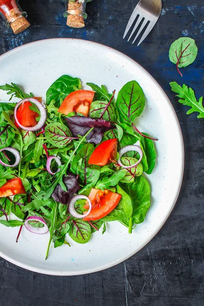 Salada Vegetal Vista Superior — Fotografia de Stock