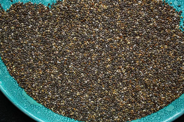 Chia Seeds Top View — Stock Photo, Image