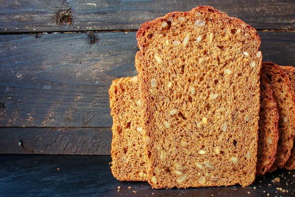 Bröd Med Solrosfrön — Stockfoto