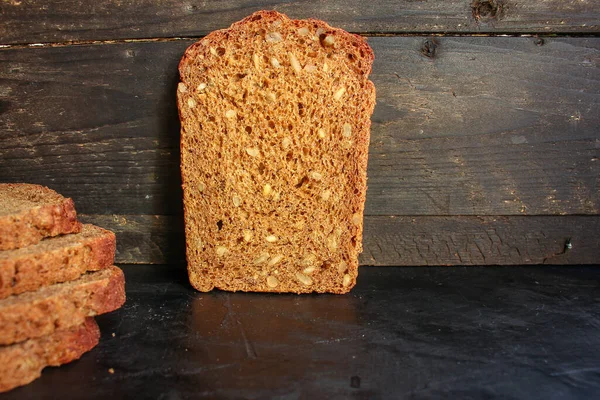Bröd Med Solrosfrön — Stockfoto