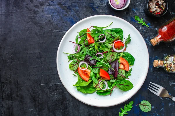 Salada Vegetal Vista Superior — Fotografia de Stock