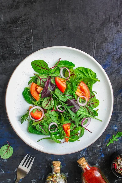 Groentesalade Bovenaanzicht — Stockfoto