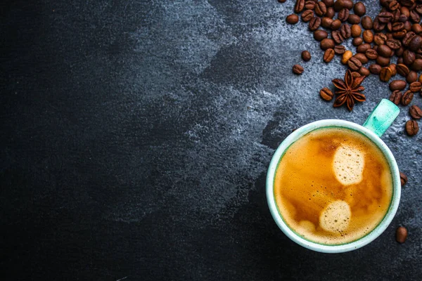 Taza Café Con Frijoles — Foto de Stock