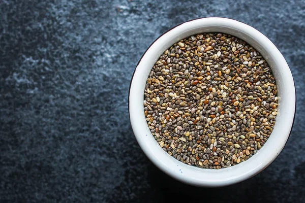 Chia Seeds Top View — Stock Photo, Image