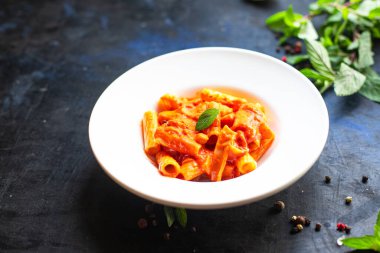 makarna soslu sebzeler makarna makarna makarna İtalyan mutfağı klasik sağlıklı yemek atıştırmalıklar arka plan fotokopisi kırsal vejetaryen ya da vejetaryen yemekleri