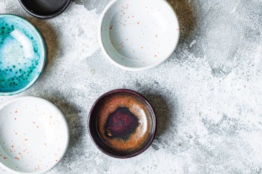 Seramik küçük tabaklar et suyu sosu kayıklar el yapımı seramik güzel özel sofra takımı