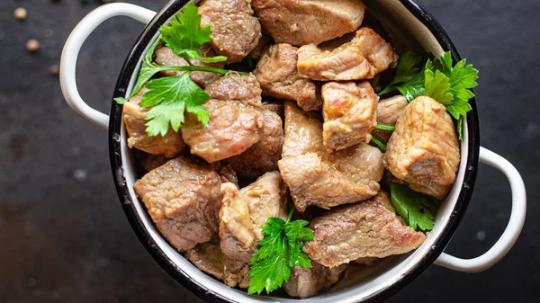 Carne Ragu Porco Assado Cordeiro Peru Cozido Alimentos Produtos Orgânicos — Fotografia de Stock