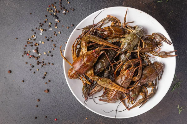 Rivierkreeft Vers Klaar Koken Rauw Product Maaltijd Snack Tafel Kopiëren — Stockfoto